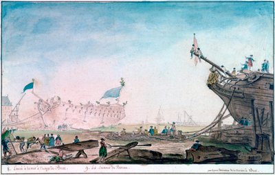 在布雷斯特（C1750-1810）发射船 作者 尼古拉斯·玛丽·欧桑妮