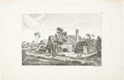风景，来自 Deuxieme Cahier de Paysage 作者 尼古拉斯·培里侬