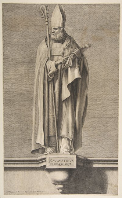St. Augustine.n.d. 作者 尼古拉斯·皮陶（Nicolas Pitau）