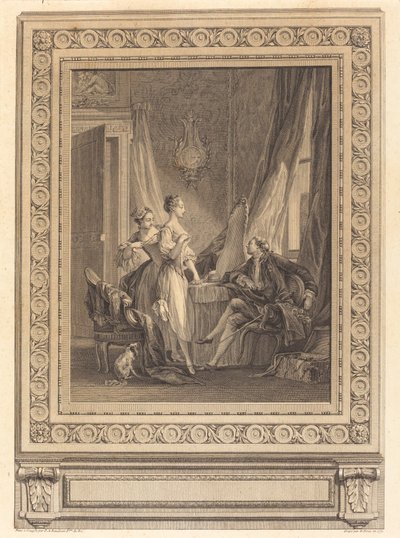 厕所 作者 尼古拉斯·庞塞（Pierre Antoine Baudouin）与查尔斯·尼古拉斯·科钦二世（Charles Nicolas Cochin II）接壤
