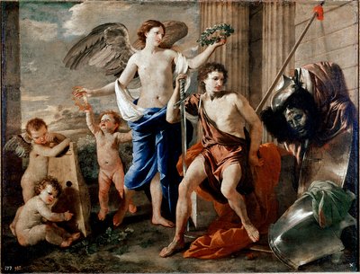 大卫的胜利。尼古拉斯·普桑（Nicolas Poussin）的绘画 作者 尼古拉斯·普桑（Nicolas Poussin）