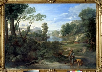 第欧根尼抛出魔咒。尼古拉斯·普桑（Nicolas Poussin）绘画 作者 尼古拉斯·普桑（Nicolas Poussin）