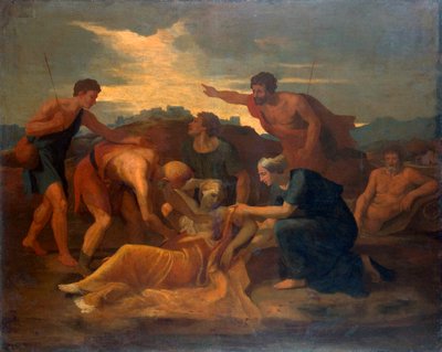 泽诺比亚女王"，1640年代。   作者 尼古拉斯·普桑（Nicolas Poussin）