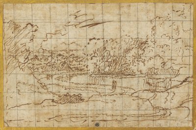 沿着蜿蜒河流的道路 作者 尼古拉斯·普桑（Nicolas Poussin）