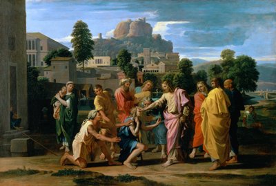 1650年耶利哥的盲人，或基督治愈盲人 作者 尼古拉斯·普桑（Nicolas Poussin）