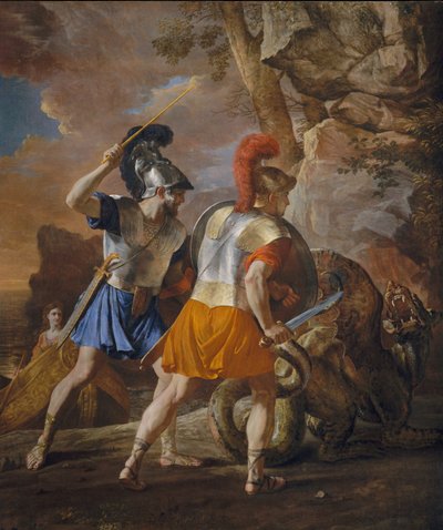 里纳尔多的同伴，约1633年（布面油画） 作者 尼古拉斯·普桑（Nicolas Poussin）