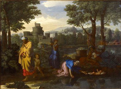 摩西的解释》，1654年 作者 尼古拉斯·普桑（Nicolas Poussin）