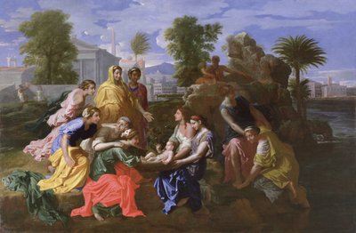 寻找摩西》（布面油画） 作者 尼古拉斯·普桑（Nicolas Poussin）