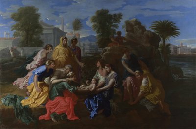 摩西的发现，1651年 作者 尼古拉斯·普桑（Nicolas Poussin）
