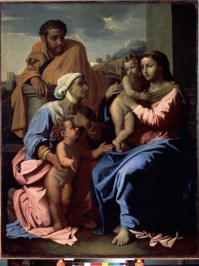 圣家族与施洗约翰和圣伊丽莎白 作者 尼古拉斯·普桑（Nicolas Poussin）
