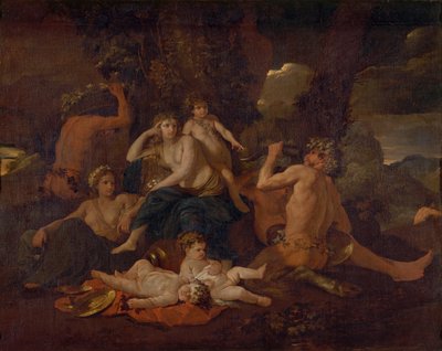 巴克斯的婴儿期，约1630年 作者 尼古拉斯·普桑（Nicolas Poussin）