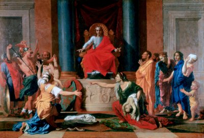 所罗门审判，1649年 作者 尼古拉斯·普桑（Nicolas Poussin）
