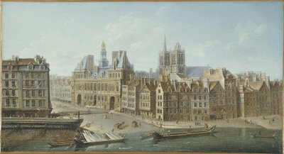 Hôtel de Ville 和 Place de Grève（现为 Hôtel de Ville 广场） 作者 尼古拉斯·拉格内（Nicolas Raguenet）