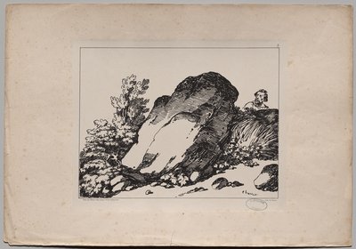 有大石头的风景 作者 吉豪