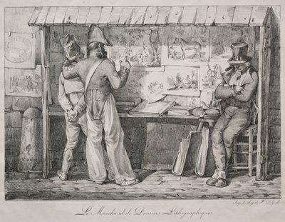 石版画经销商 作者 亚历山大·加布里埃尔（后）Decamps