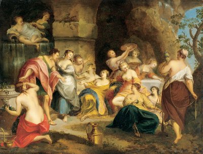 卡利普索岛上的Telemachus 作者 尼古拉斯·维勒格尔斯