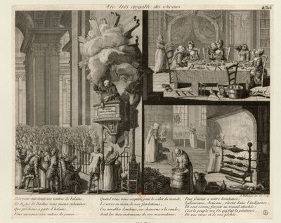 Vie très croyable des Moines, c. 1789. 作者 尼古拉斯·沃克海姆