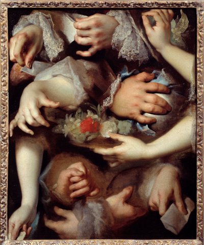 Hand studies. Painting by Nicolas De Largilliere (1656-1746) 作者 尼古拉斯·德·拉吉利埃