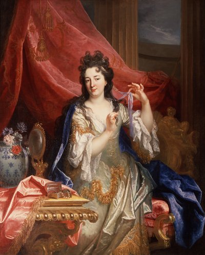妇女肖像》，约 1696 年（布面油画） 作者 尼古拉斯·德·拉吉利埃