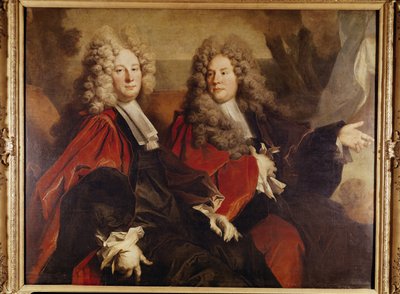 Alderman Hugues Desnots和Alderman Bouhet的肖像，于1702年当选 作者 尼古拉斯·德·拉吉利埃