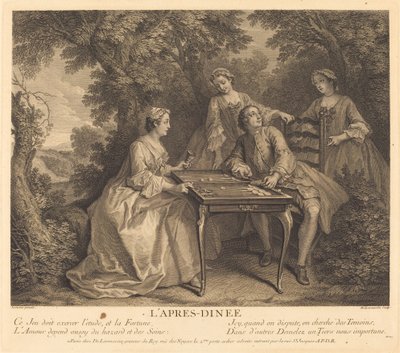 晚餐后 作者 Nicolas de Larmessin IV 在 Nicolas Lancret 之后