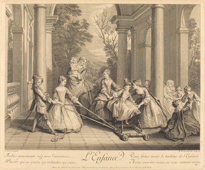 孩童时代 作者 Nicolas de Larmessin IV 在 Nicolas Lancret 之后