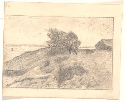 Vejbjerggaard 和 Venø 的景观 作者 尼尔斯·雅各布·雅各布森·比耶尔