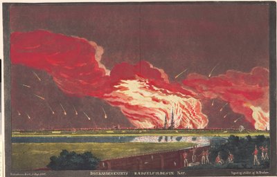 "最可怕的轰炸之夜。1807 年 9 月 4-5 日，哥本哈根" 作者 尼尔斯·特鲁斯列夫
