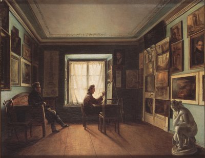 画家工作室，1820年代 作者 Nikita Zaytsev