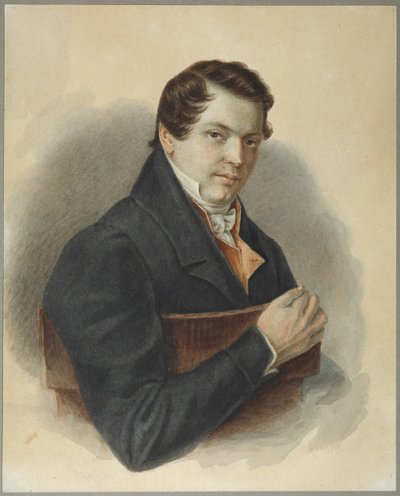 十进制主义者Mikhail Naryshkin的肖像1798-1863年，1832年 作者 Nikolai Alexandrovich Bestuzhev