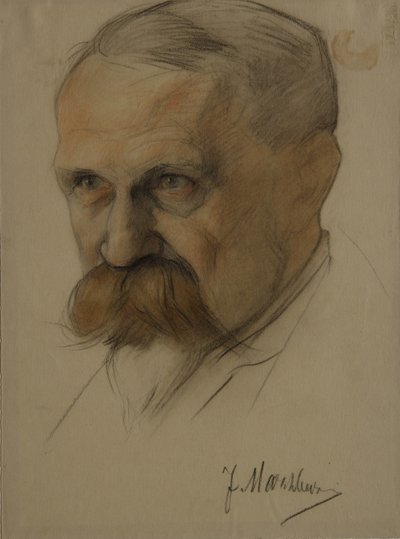 朱利安·马尔克莱夫斯基（Julian Marchlewski）肖像（1866-1925），1920年代初 作者 Nikolai Andreevich Andreev