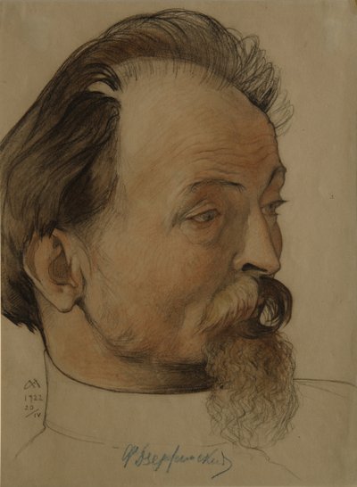 政治家Felix E. Dzerzhinsky的肖像1877-1926年，Cheka董事长，1922年 作者 Nikolai Andreevich Andreev