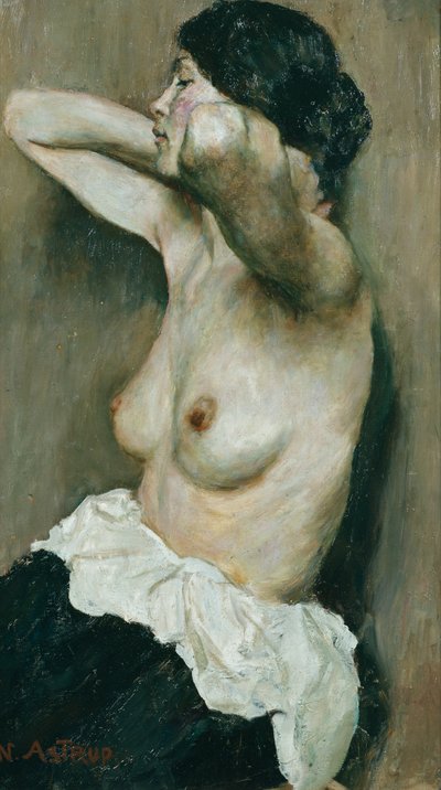 女性半裸 作者 Nikolai Astrup
