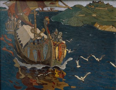 海外客人，1902年 作者 尼古拉·康斯坦丁·诺维奇·罗里奇