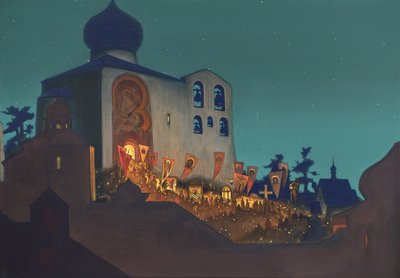 1924年的俄罗斯复活节 作者 Nikolai Konstantinowitsch Roerich