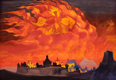 索菲亚（Sophia）-全能的圣诞老人Protectrix的智慧，1932年。 作者 Nikolai Konstantinowitsch Roerich