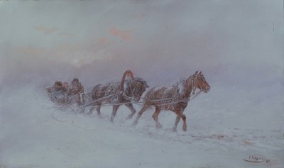 暴风雪，1901年 作者 尼古拉·尼古拉耶维奇·卡拉辛