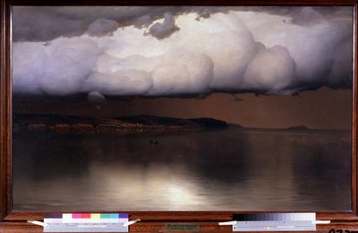 沉默尼古拉-尼卡诺罗维奇-杜波夫斯科伊（1859-1918 年）的画作，布面油画 作者 尼古拉（Nikolay Nikanorovich）Dubovskoy