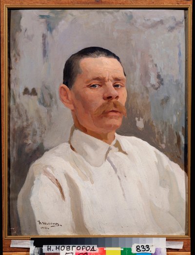 作家马克西姆-高尔基（高尔基）（1868-1939 年）肖像 作者 尼古拉·帕夫洛维奇·施莱因