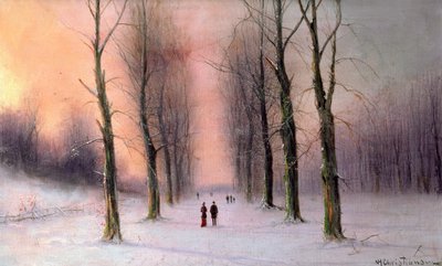 雪景 -  Wanstead公园 作者 尼尔斯·汉斯·克里斯蒂安森