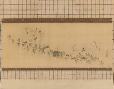 昆虫的游行，19世纪。 作者 西山宽荣