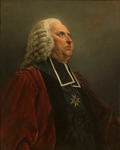 作家Louis-Sébastien Mercier 1740-1814的肖像，约1763年。 作者 诺埃尔·哈勒（Noel Halle）