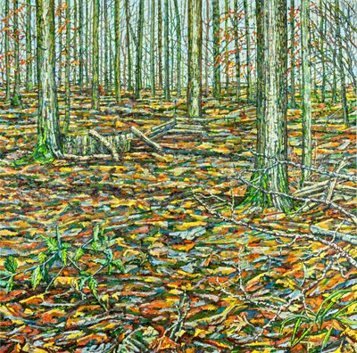 Orches Groundscape》，2023 年（布面油画） 作者 诺埃尔·潘恩