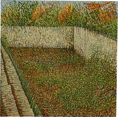池畔时光，2022 年（亚麻布油画） 作者 诺埃尔·潘恩