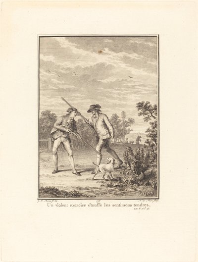 激烈的运动使温柔的感情窒息 作者 让·米歇尔·莫罗之后的 Noël Le Mire