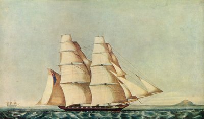 鸦片快船Brig Anonyma在马六甲海峡》，1846年 作者 诺曼山