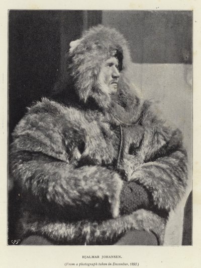 Hjalmar Johansen（黑白照片） 作者 挪威摄影师