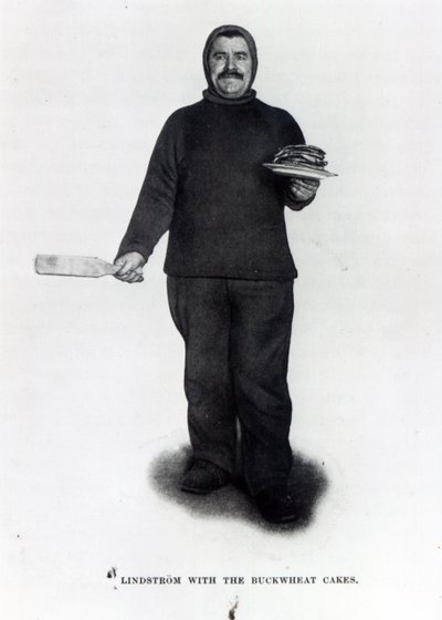 Lindstrom与荞麦蛋糕，来自南极的Roald E. Amundsen，c.1910-12 作者 挪威摄影师
