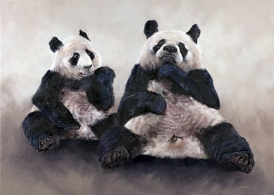 中国熊，皮秀，2014（丙烯酸画布） 作者 奥迪尔·基德