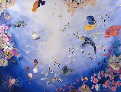 海底世界 IV（丙烯酸画布） 作者 奥迪尔·基德